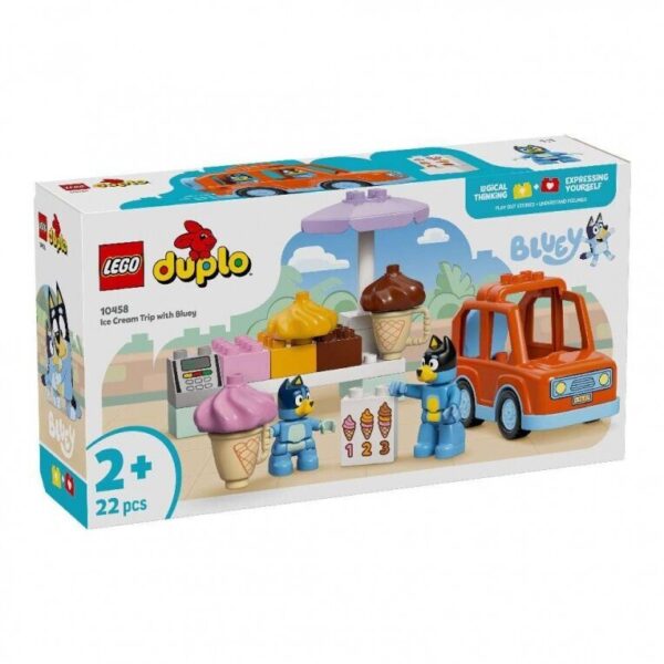 LEGO Duplo Bluey Ice Cream Trip With Bluey  10458