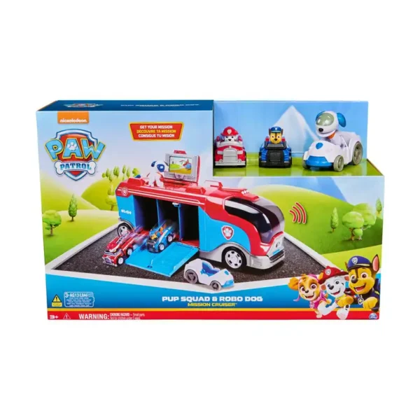 Paw Patrol: Pup Squad & Robo Dog – Mission Cruiser Vehicle Playset 6070313