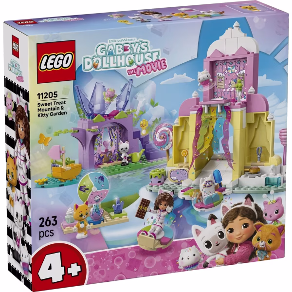 LEGO Gabby's Dollhouse Το Βουνό Των Ζαχαρωτών & Ο Γατόκηπος 11205