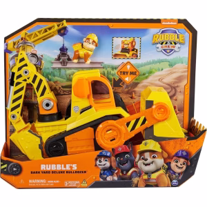 Paw Patrol Rubble & Crew: Rubble S - Bark Yard Deluxe Bulldozer Όχημα 6068074