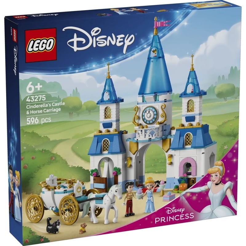 LEGO Disney Princess Cinderella's Castle & Horse Carriage 43275