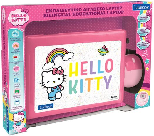 LEXIBOOK Εκπαιδευτικό Δίγλωσσο Laptop Hello Kitty JC598HKi8