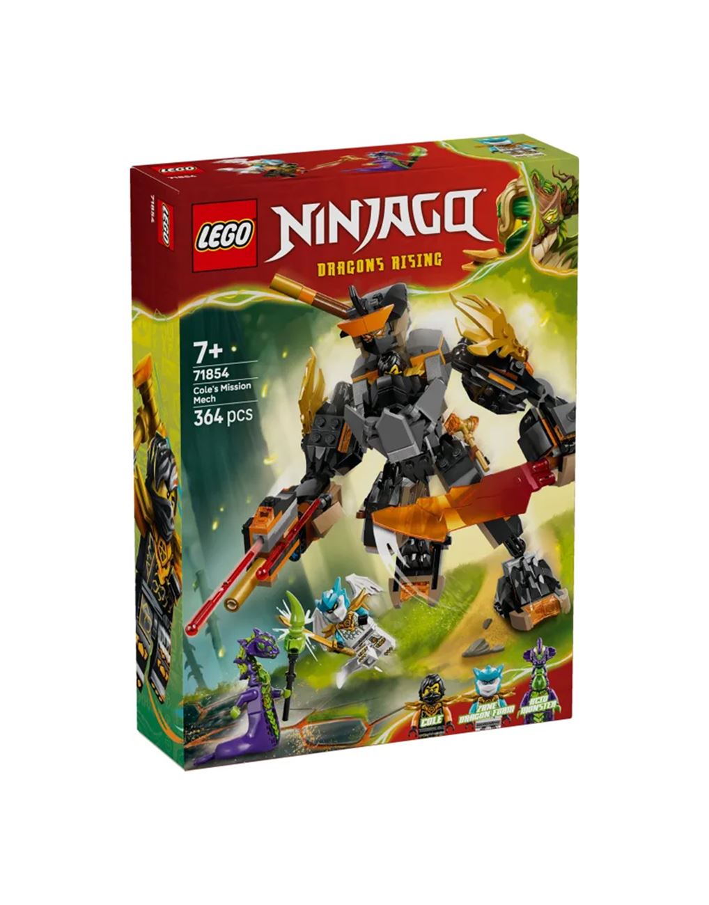 LEGO Ninjago Cole's Mission Mech & Dragon Zane 71854