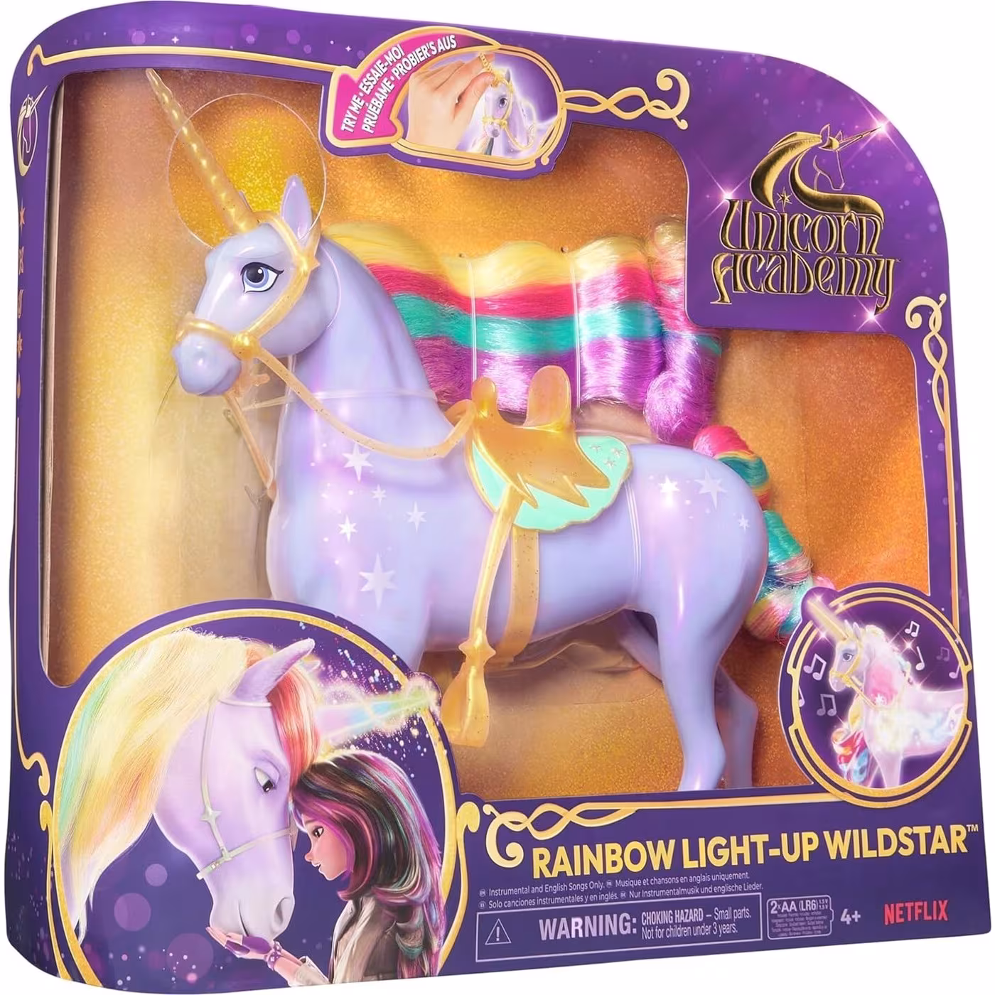 Spin Master Unicorn Academy Rainbow Light-Up Wildstar Unicorn #6071157