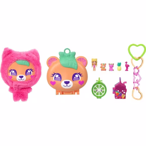 Mattel Polly Pocket Polly Mini Λούτρινο Αρκουδάκι Σετ JKC79