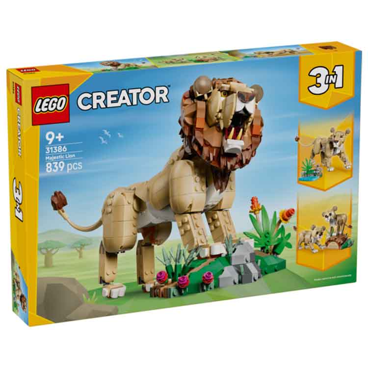 LEGO Creator 3 in 1 Wild Animals: Majestic Lion LE31386