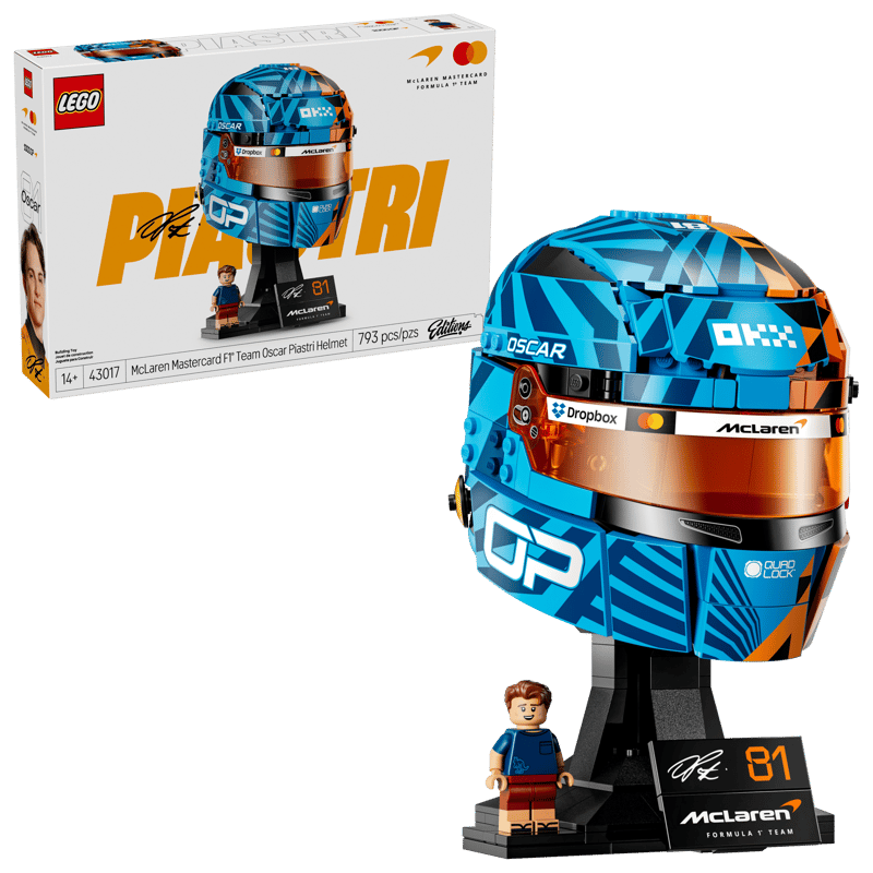 LEGO Editions Mclaren Mastercard F1 Team Oscar Piastri Helmet 43017