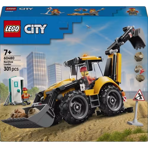 LEGO City Yellow Backhoe Loader LE60480