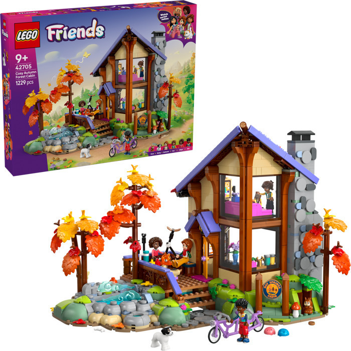 LEGO Friends Cozy Fall Forest Cabin LE42705