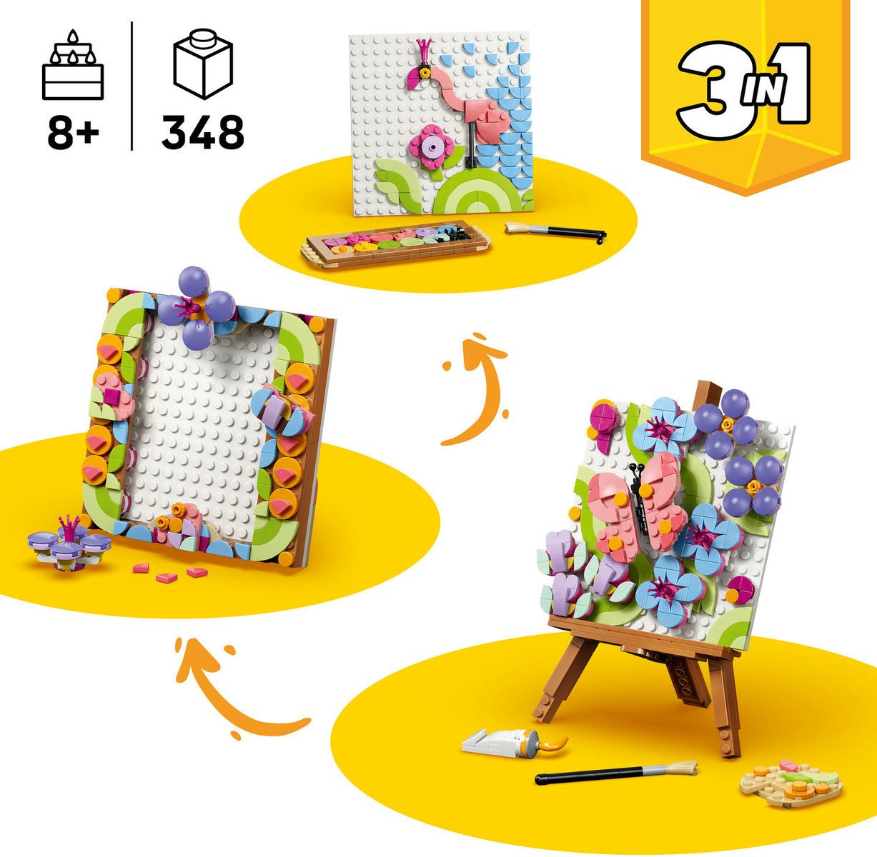 LEGO Creator 3in1 Floral Art Decor Painting LE31390