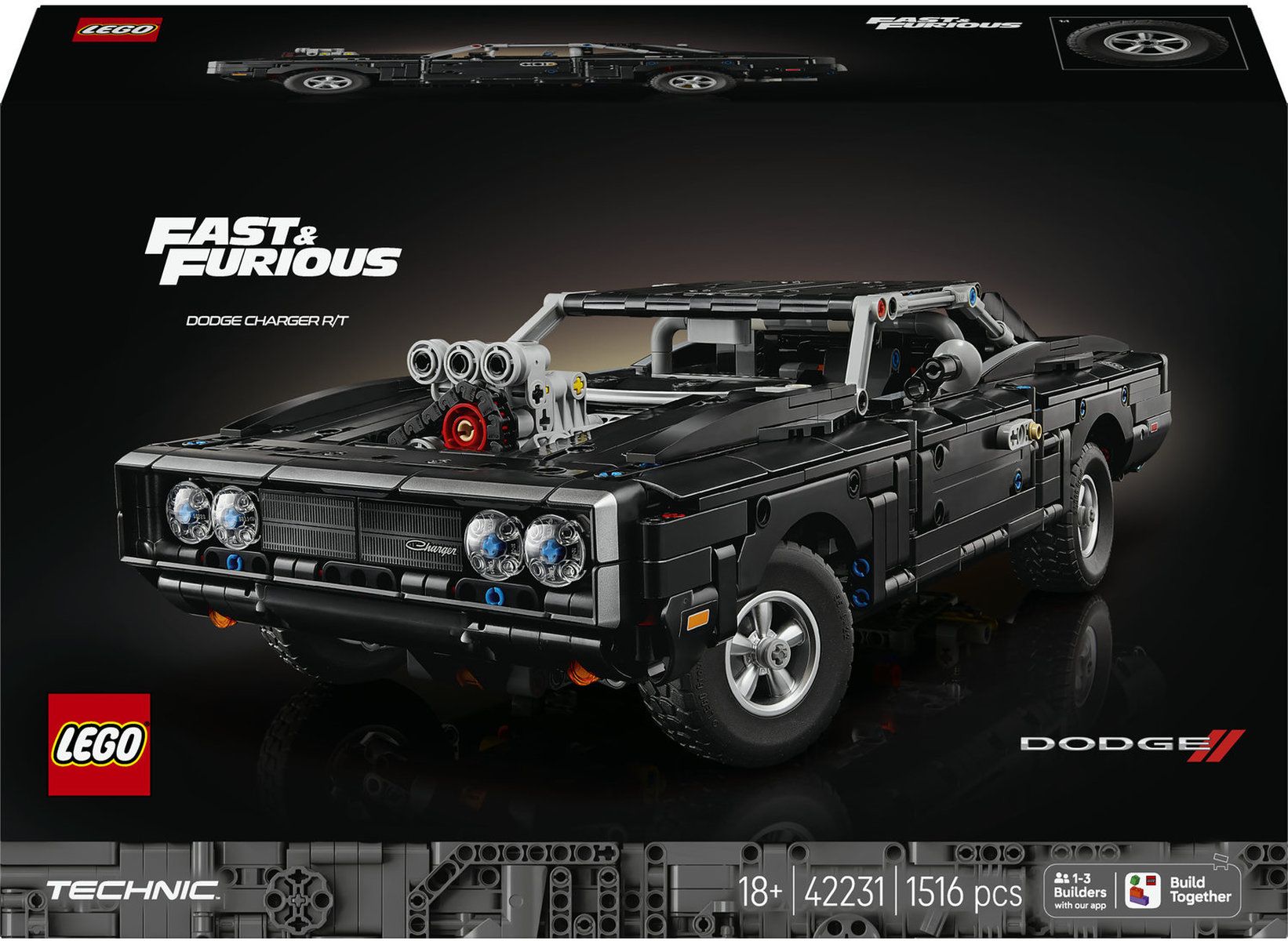 LEGO Technic Fast & Furious Dodge Charger R/T Car LE42231