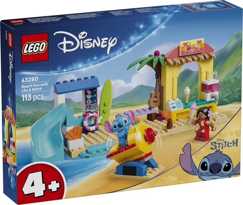 LEGO Disney Stitch Beach Fun With Lilo & Stitch LE43280