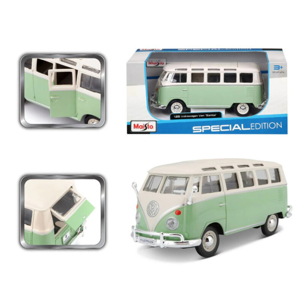 Maisto Volkswagen Αυτοκινητάκι Samba Green 1:25 για 3+ Ετών