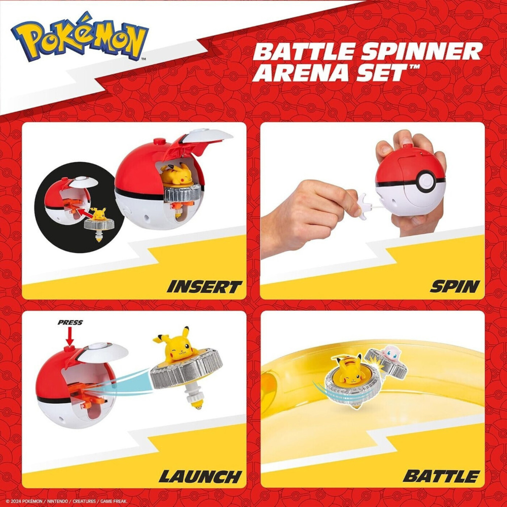 Pokemon Battle Spinner Pikachu & Mew για 4+ Ετών