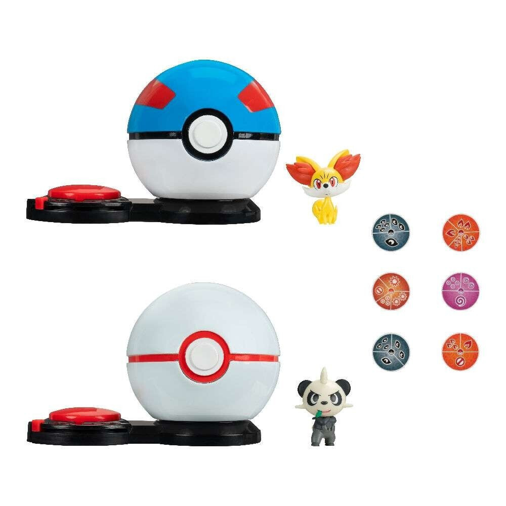 Pokemon Surprise Attack Poke Ball Battle Game Fenneken & Pancham PKW4184