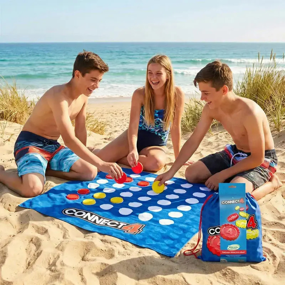 Real Fun Toys Πετσέτα Θαλάσσης Μπεζ 01.RE-A-000068