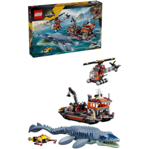 LEGO Jurassic World Jurassic World Mosasaurus Attack On Boat για 7+ Ετών 703τμχ 2136511