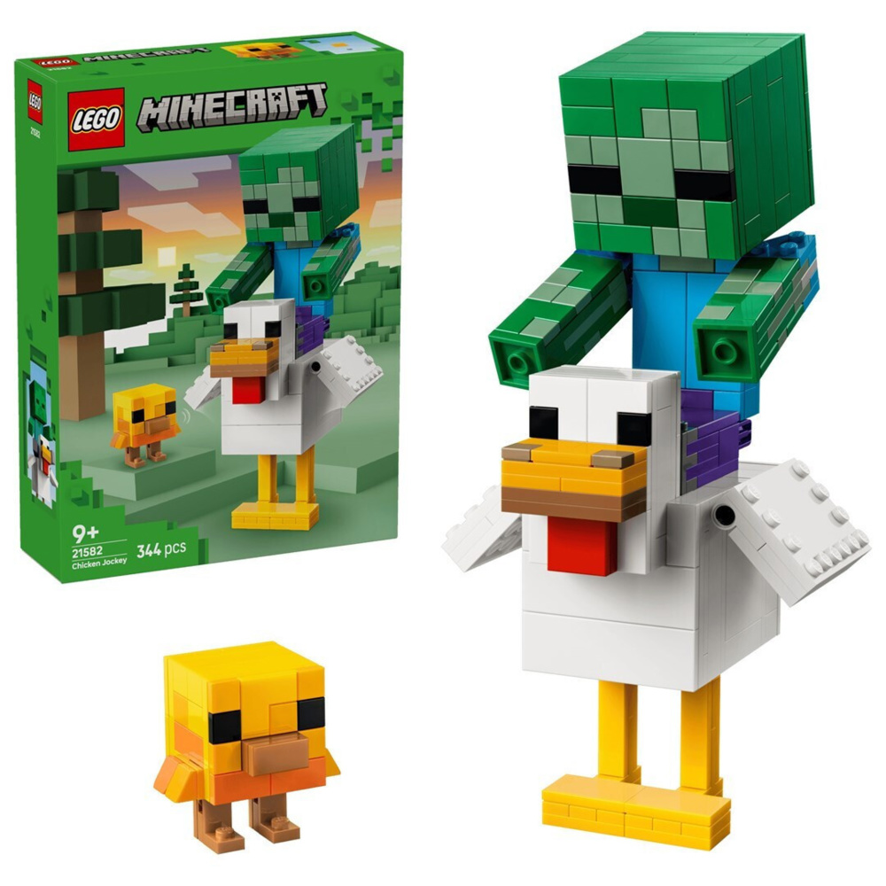 LEGO Minecraft Chicken Jockey για 9+ Ετών 344τμχ 21582