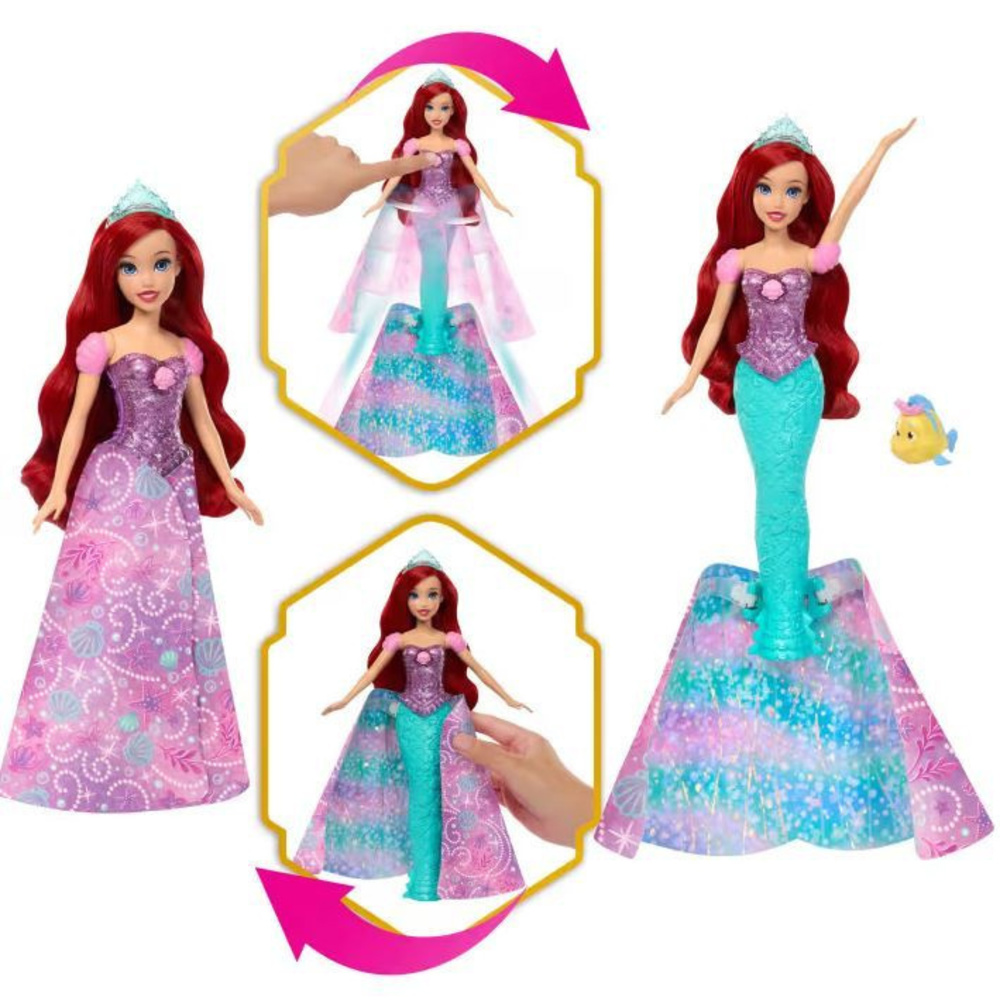 Mattel Princess Άριελ Ρούχα για Κούκλες Disney Princess για 3+ Ετών JLK19