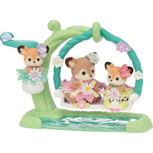 Epoch Sylvanian Families  Deer Babies Florar Swing Set #5801