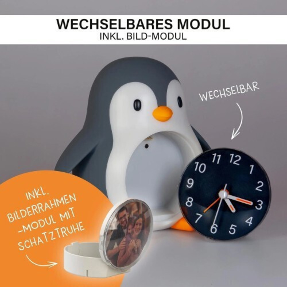 Mega Light POPPY PENGUIN Ρολόι Ξυπνητήρι