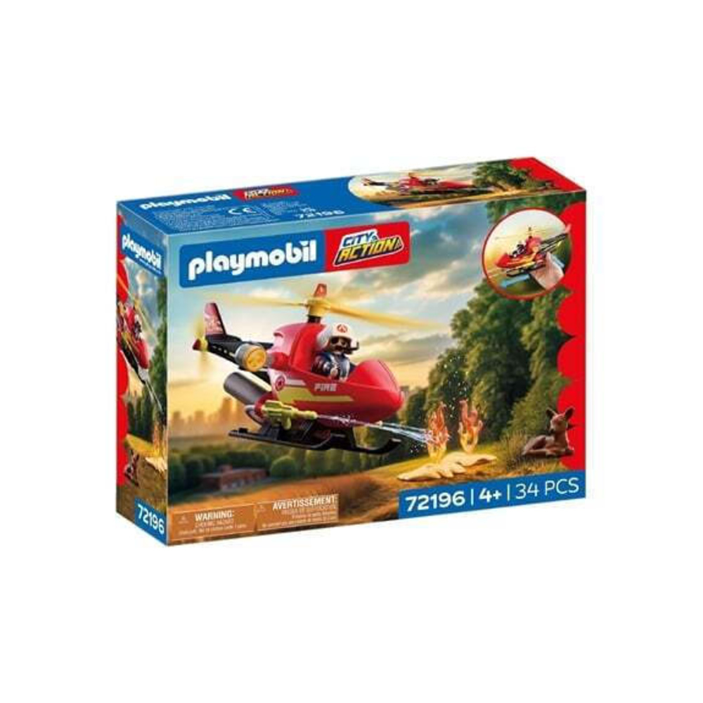 Playmobil City Action Ελικόπτερο Πυροσβεστικής PL72196