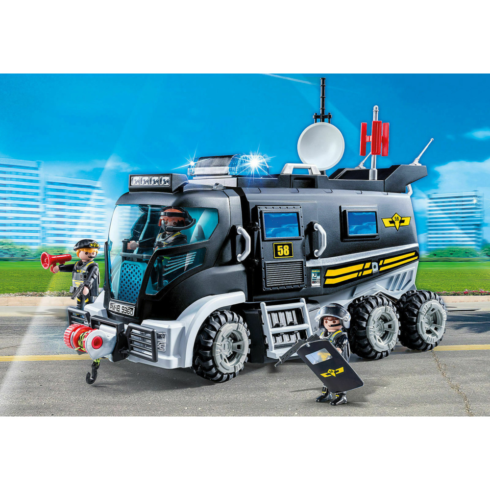 Playmobil City Action Θωρακισμένο Όχημα Ειδικών Αποστολών PL9360