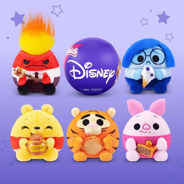 Snackles Λούτρινο Disney σε Μπαλάκι Έκπληξη Σειρά 2 - 5 Σχέδια