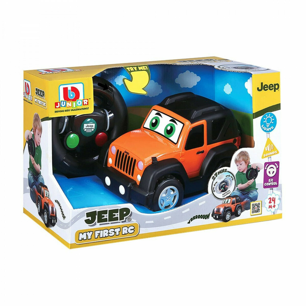 Bburago Junior Jeep My First Rc Jeep Wrangler Αυτοκινητάκι για 3+ Ετών