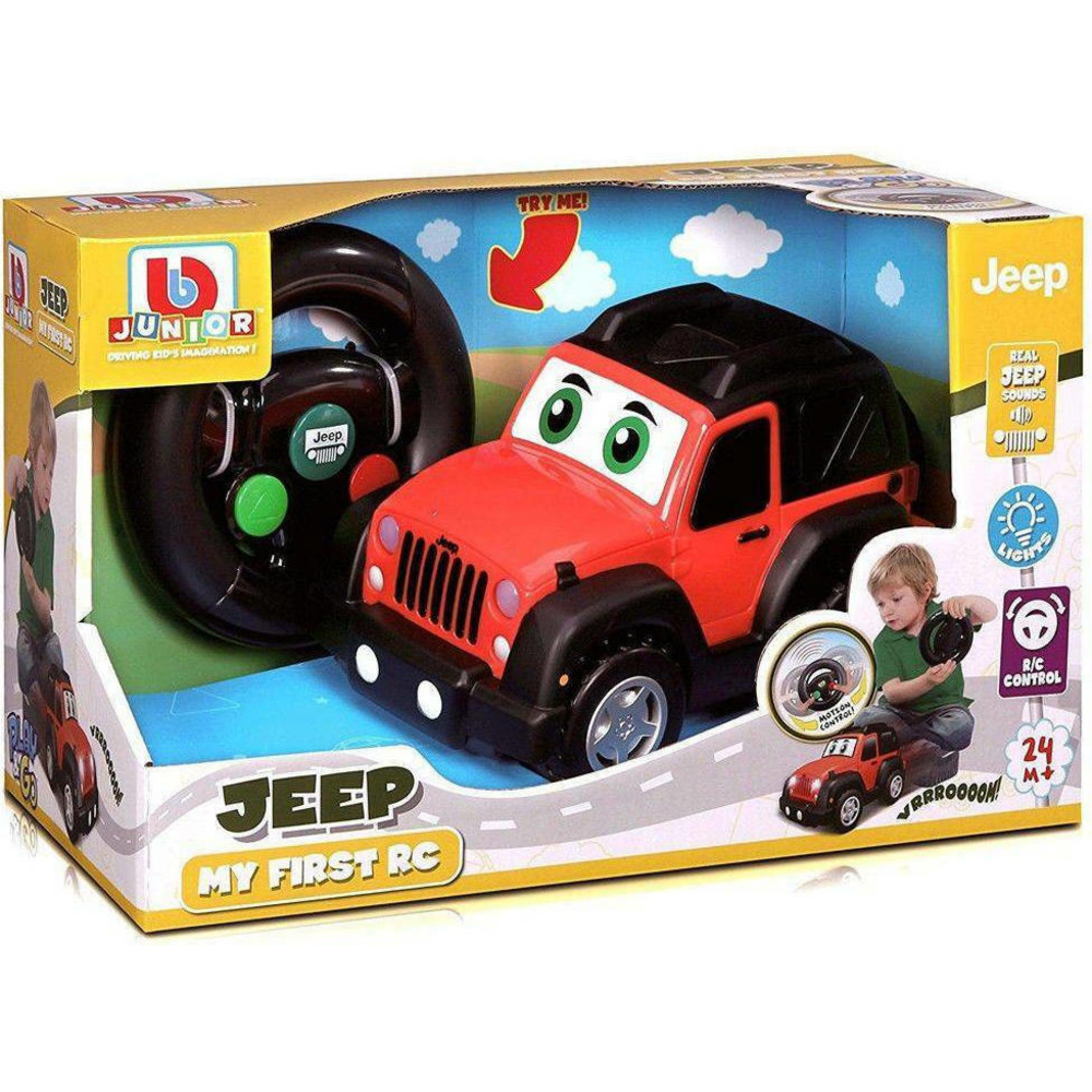 Bburago Junior Jeep My First Rc Jeep Wrangler Αυτοκινητάκι για 3+ Ετών
