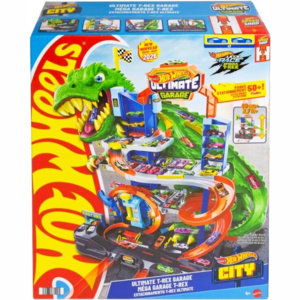 Hot Wheels Δεινόσαυροι City: T-rex Γκαράζ