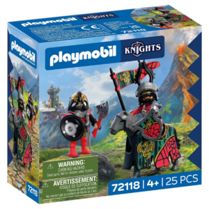Playmobil Knights Αρχηγός Ιπποτών Δράκων και Πολεμιστής για 4 ετών 72118