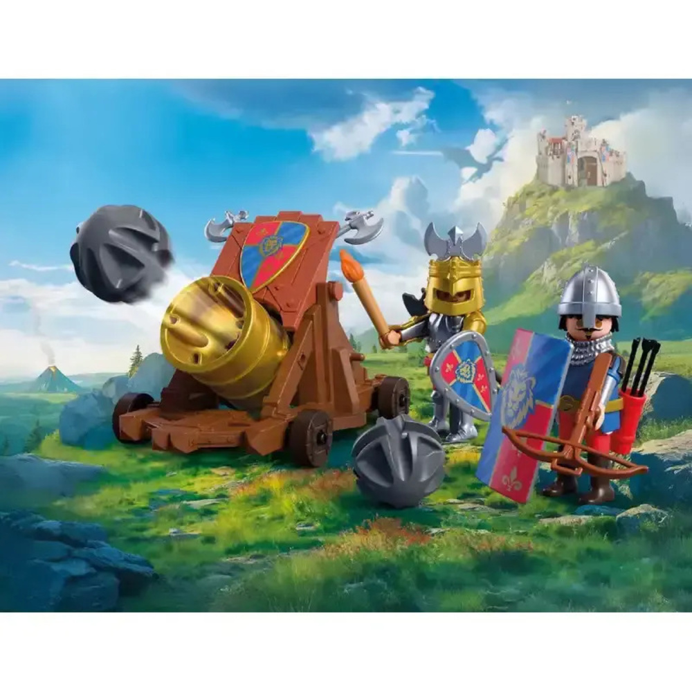 Playmobil Knights Λεοντόκαρδοι Ιππότες Με Κανόνι για 4 ετών 72115