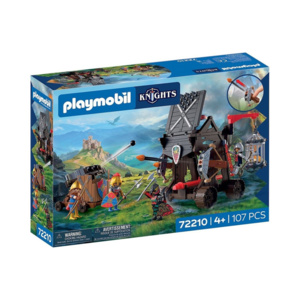 Playmobil Knights Πολιορκητικός Πύργος Ιπποτών Δράκου για 4 ετών 72210