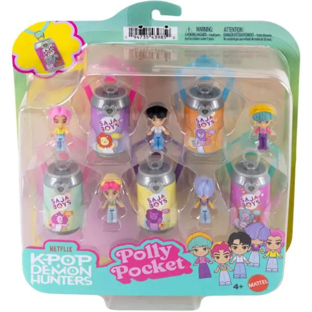 Polly Pocket KPop Demon Hunters Saja Boys Πακέτο 5 Φιγούρων